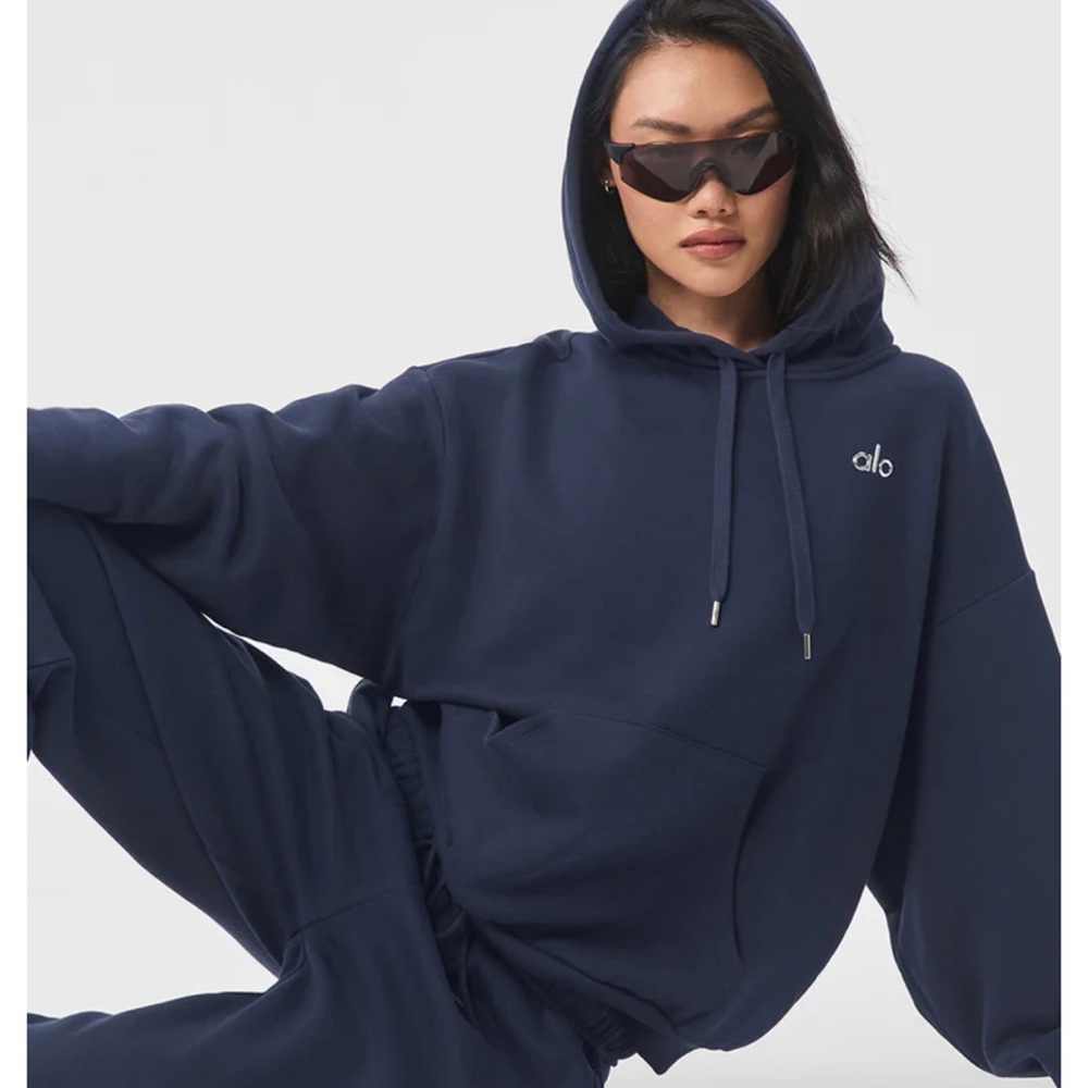 ALO ACCOLADE HOODIE - NAVY